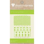 Diamond Press Embossing folders: arrow & mix stripe